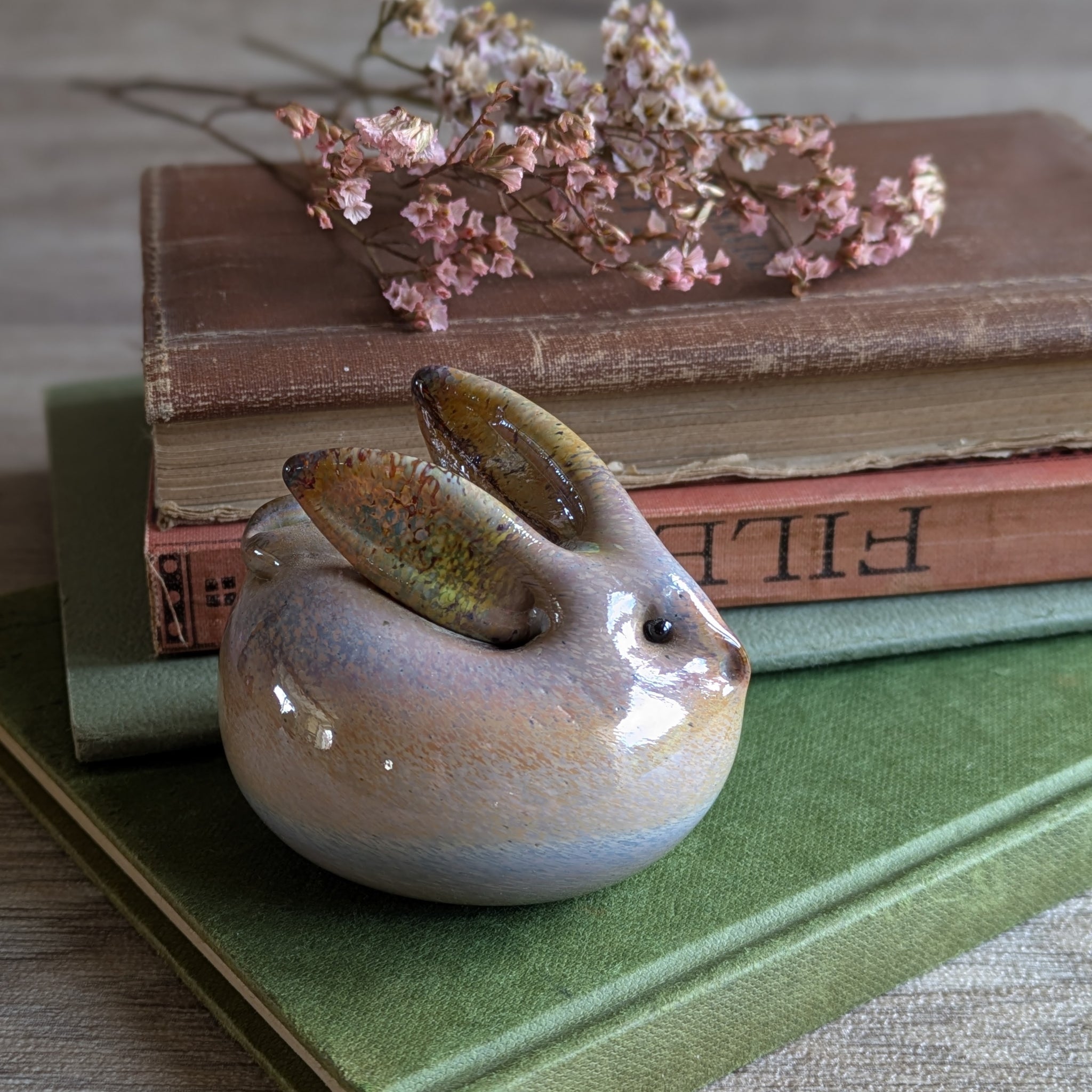 Hand Blown Glass Rabbit Ornament