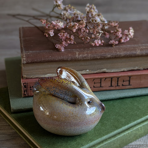 Hand Blown Glass Rabbit Ornament