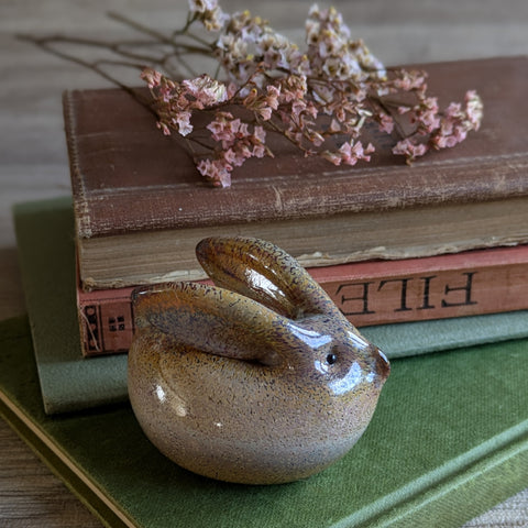 Hand Blown Glass Rabbit Ornament