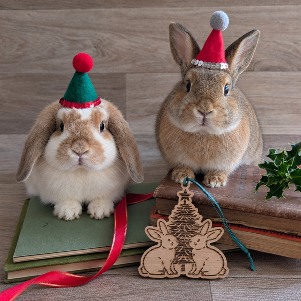 Oak Rabbit Christmas Decoration Ornament (Tree)