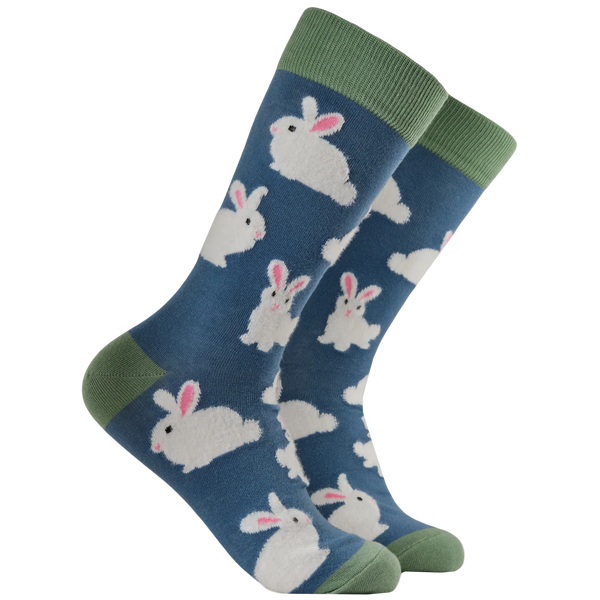 Rabbit Socks (Size S, UK 4-8) Fluffy Bunnies