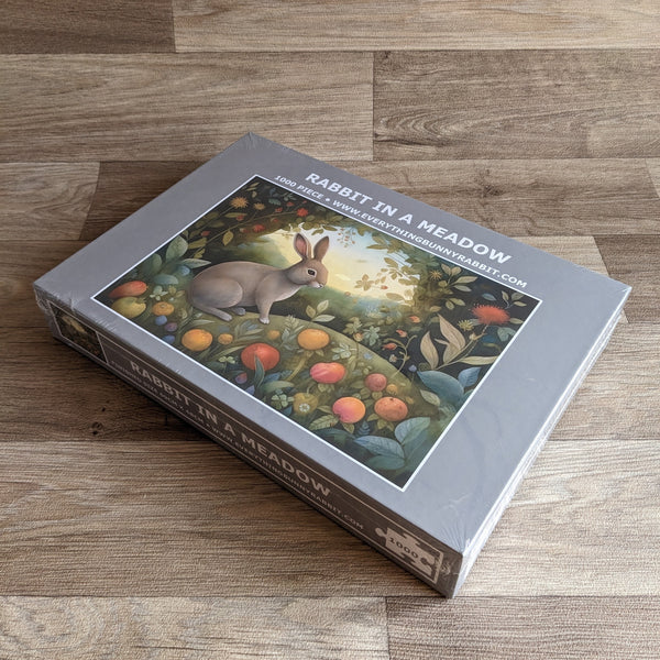 Rabbit Jigsaw Puzzle (1000 piece) - Rabbit in a Meadow