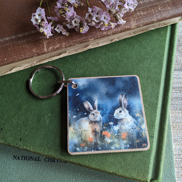Rabbit Key Ring (Blue) – Everything Bunny Rabbit