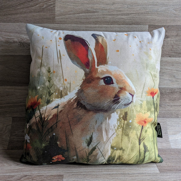 Rabbit Cushion (Orange Flowers)