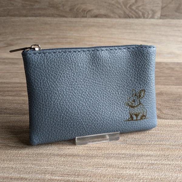 Rabbit Coin Purse (Blue/Grey)