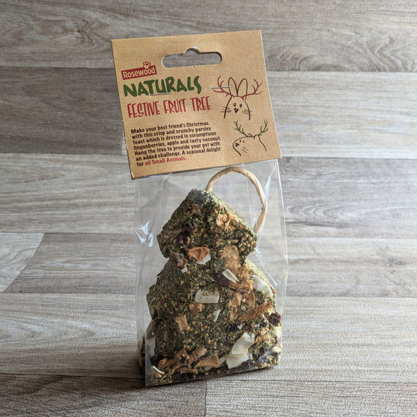 Rosewood Naturals Festive Fruit Tree Rabbit Treat