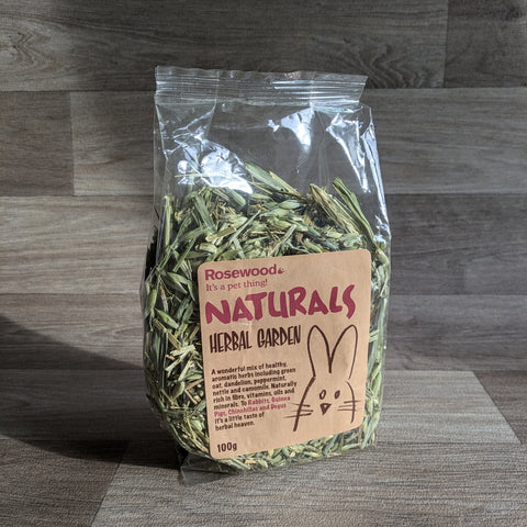 Rosewood Naturals Herbal Garden Foraging Treat for Rabbits