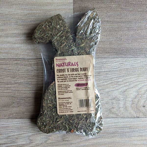 Rosewood Naturals Carrot 'n' Forage Bunny Treat for Rabbits