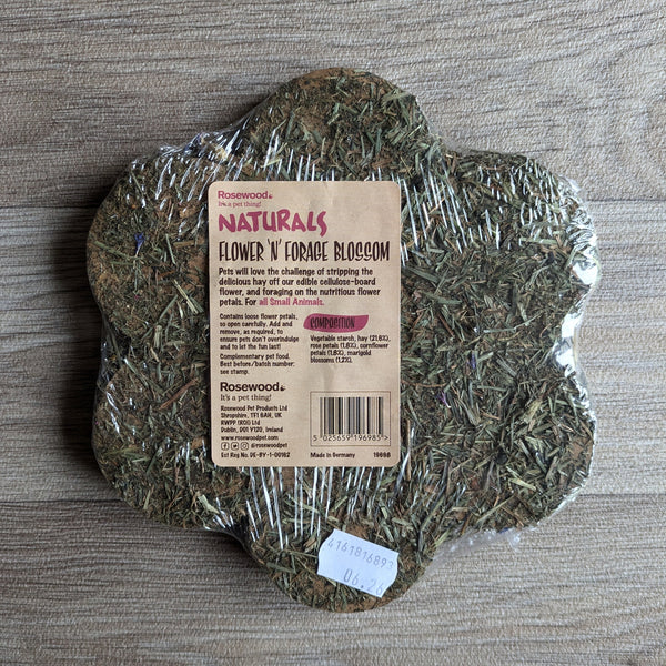 Rosewood Naturals Flower 'n' Forage Blossom Treat for Rabbits