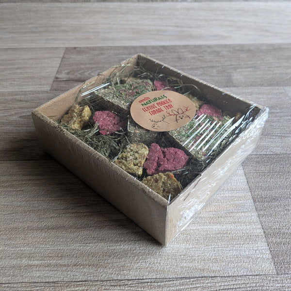 Rosewood Naturals Festive Cookies Forage Tray Rabbit Christmas Treat