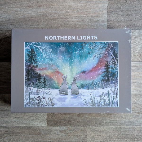 Rabbit Jigsaw Puzzle (1000 piece) - Northern Lights