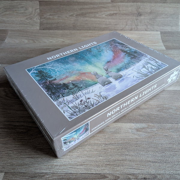 Rabbit Jigsaw Puzzle (1000 piece) - Northern Lights