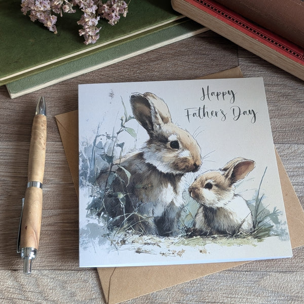 Rabbit Father's Day Card