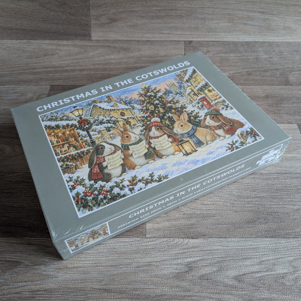 Rabbit Jigsaw Puzzle (1000 piece) - Christmas in the Cotswolds