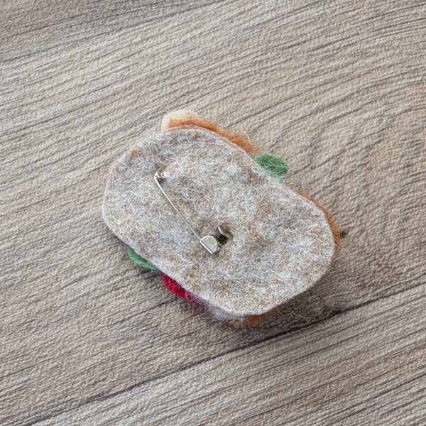 Needle Felted Bunny Rabbit Brooch