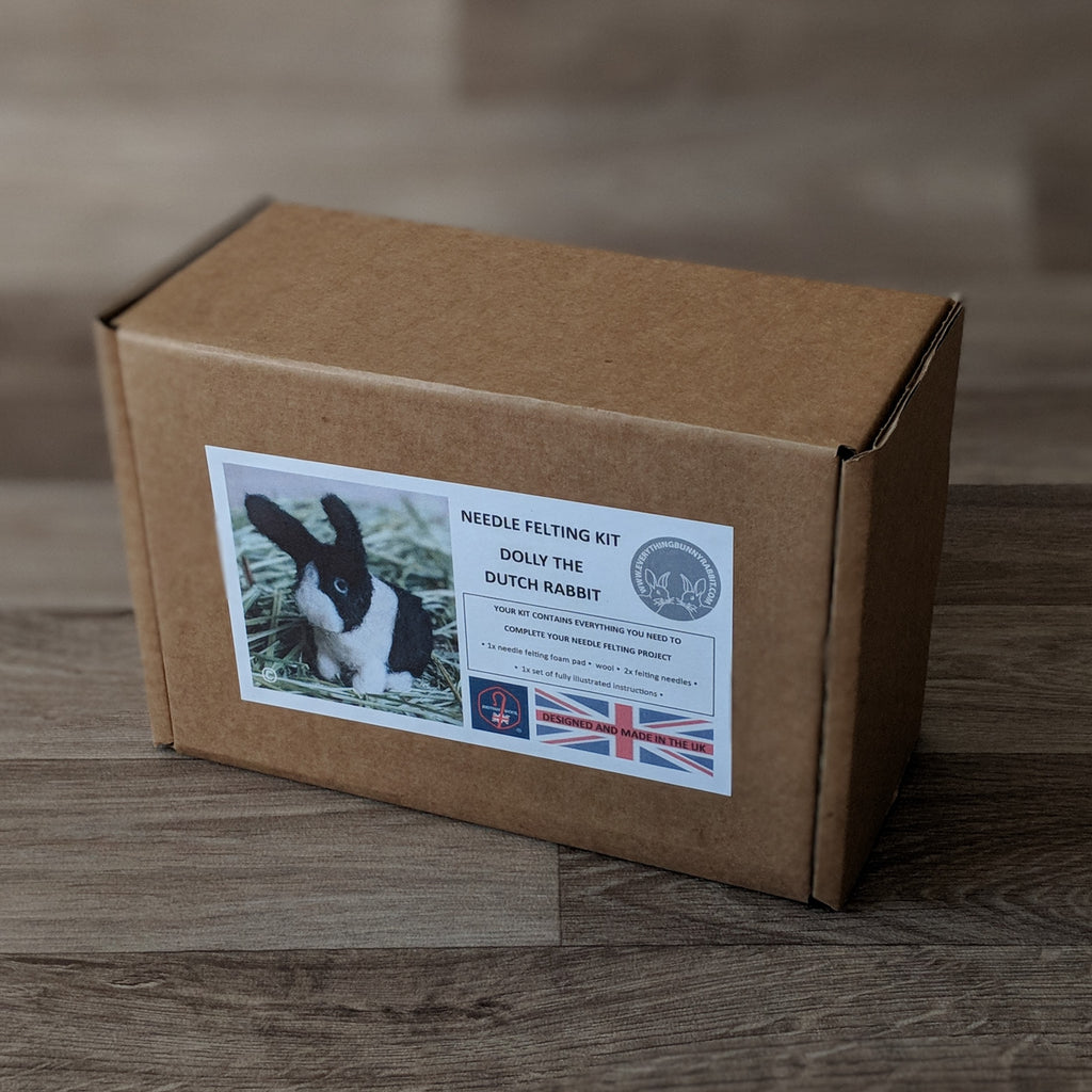 Dolly the Dutch Needle Felted Rabbit Kit – Everything Bunny Rabbit