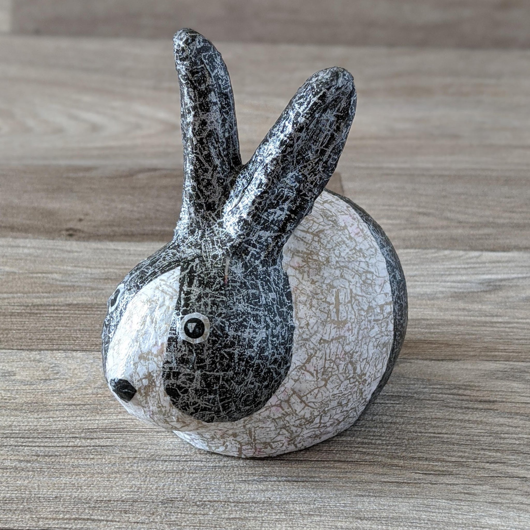 Decopatch a Ceramic Rabbit Ornament Craft Kit (Black & White)