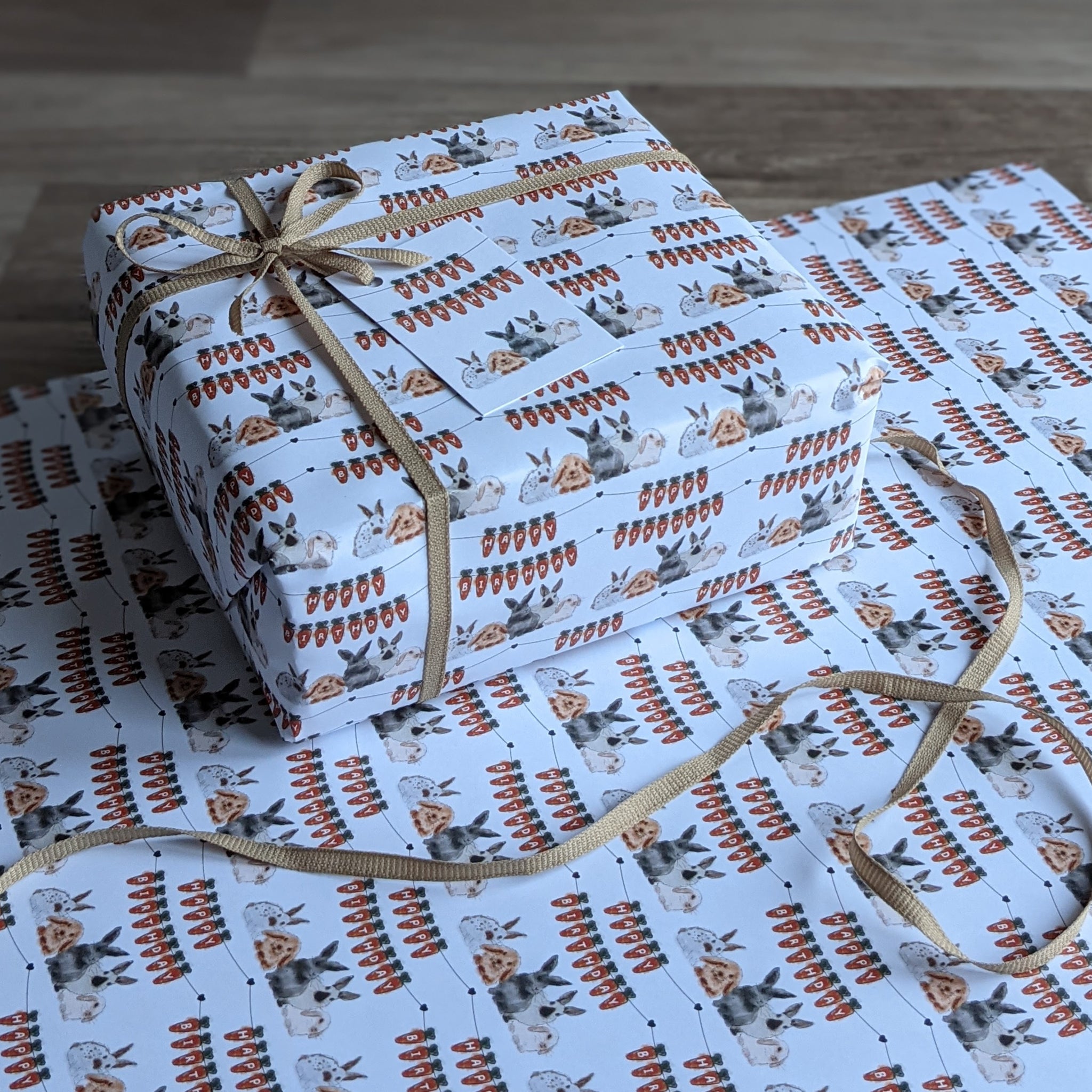 Burgers Wrapping Paper Wrapping Paper Christmas Bulk Easter Gift Wrapping Paper Rabbit Year Gift Wrapping Paper Rabbit Coated Bath Bags for Packaging