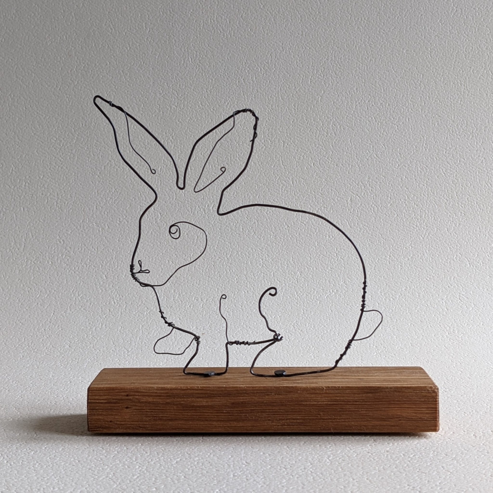 Wire Art Rabbit Sculpture