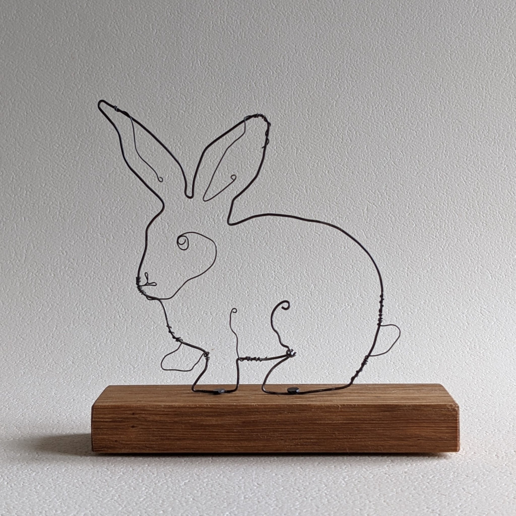 Wire Art Rabbit Sculpture – Everything Bunny Rabbit